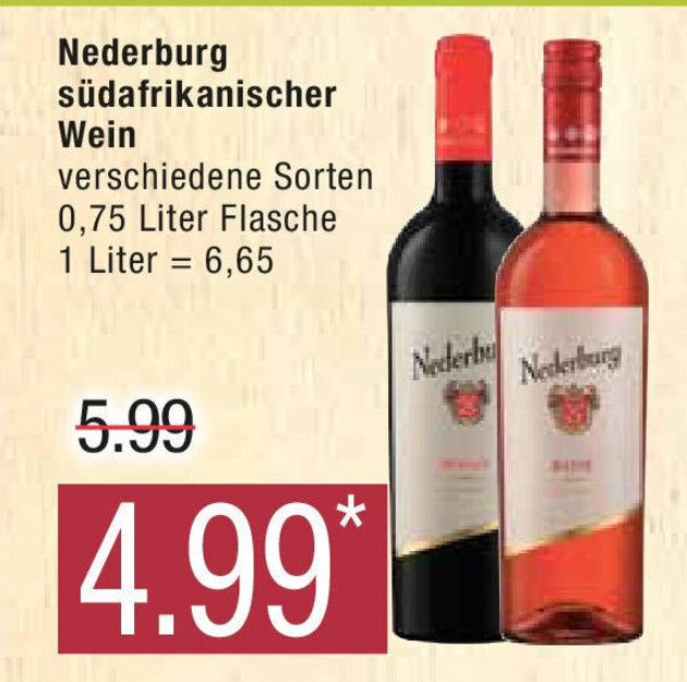 Marktkauf Nederburg Wein 750ml Angebot