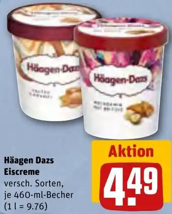 REWE Häagen Dazs Eiscreme 460 ml Becher Angebot