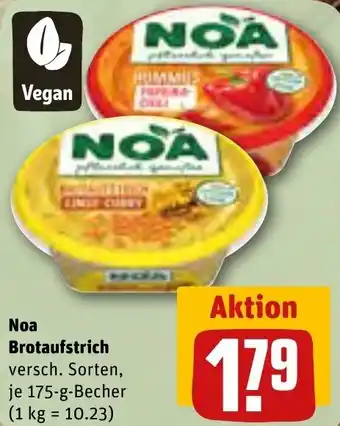 REWE Noa Brotaufstrich 175-g-Becher Angebot