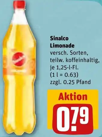 REWE Sinalco Limonade 1,25-l-Fl. Angebot