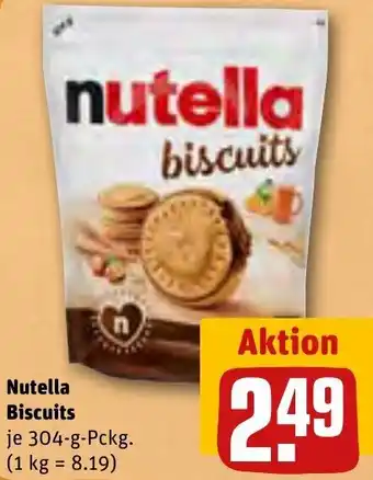 REWE Nutella Biscuits 304-g-Pckg. Angebot