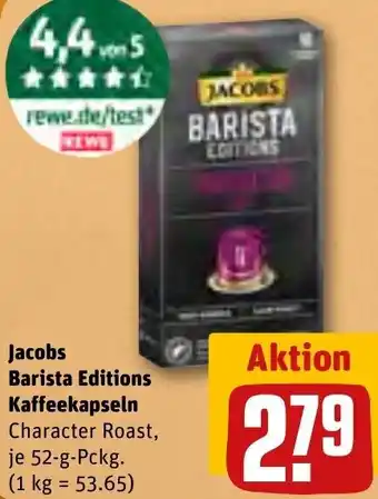 REWE Jacobs Barista Editions Kaffeekapseln 52-g-Pckg. Angebot