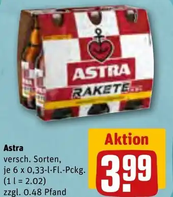 REWE Astra 6x0,33 L-Fl. Pckg. Angebot