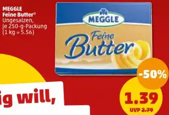 PENNY MEGGLE Feine Butter 250-g-Packung Angebot