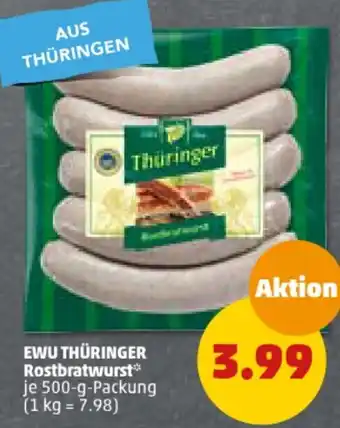 PENNY EWU THÜRINGER Rostbratwurst 500-g-Packung Angebot
