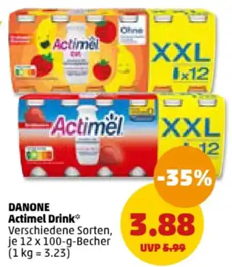 PENNY DANONE Actimel Drink 12 x 100-g-Becher Angebot