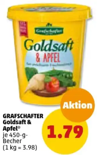 PENNY GRAFSCHAFTER Goldsaft & Apfel 450-g-Becher Angebot