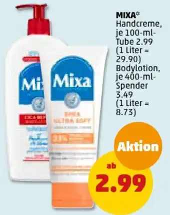 PENNY MIXA* Handcreme 100-ml-Tube/400 ml Spender Angebot