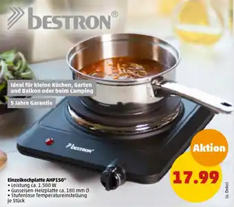 PENNY BESTRON® Einzelkochplatte AHP150 Angebot