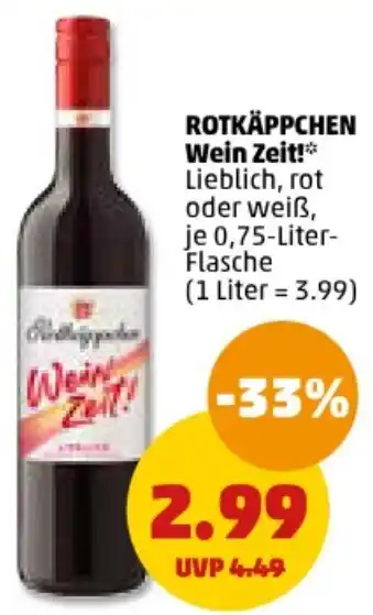 PENNY ROTKÄPPCHEN Wein Zeit! 0,75-Liter-Flasche Angebot