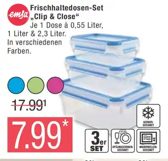 Marktkauf emsa Frischhaltedosen-Set ,,Clip & Close" 3er SET Angebot