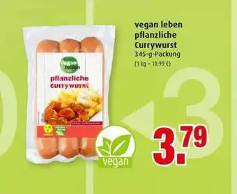 Markant Vegan Leben Pflanzliche Currywurst Angebot