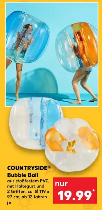 Kaufland COUNTRYSIDEⓇ Bubble Ball aus stoßfestem PVC, mit Haltegurt und 2 Griffen, ca. Ø 119 x 97 cm, ab 12 Jahren je Angebot