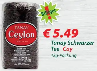 Hepsi-Markt Tanay Schwarzer Tee Cay 1kg-Packung Angebot