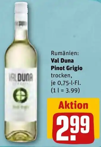 REWE Kaufpark Val Duna Pinot Grigio 0,75 L-Fl. Angebot