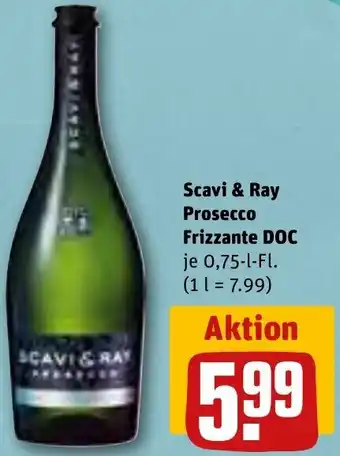 REWE Kaufpark Scavi & Ray Prosecco Frizzante DOC  0,75-l-Fl. Angebot