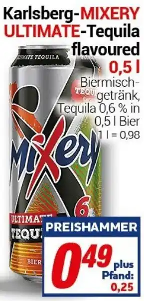 CENTERSHOP Karlsberg-MIXERY ULTIMATE-Tequila flavoured 0,5 L Angebot