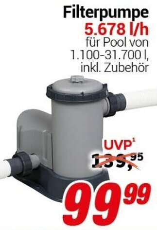 CENTERSHOP Filterpumpe 5.678 l/h Angebot