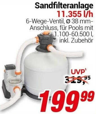 CENTERSHOP Sandfilteranlage 11.355 l/h Angebot