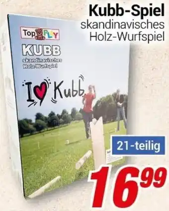 CENTERSHOP Kubb-Spiel 21-teilig Angebot