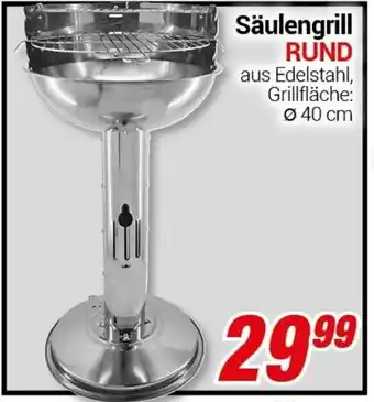 CENTERSHOP Säulengrill RUND Angebot