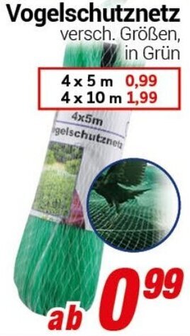 CENTERSHOP Vogelschutznetz Angebot