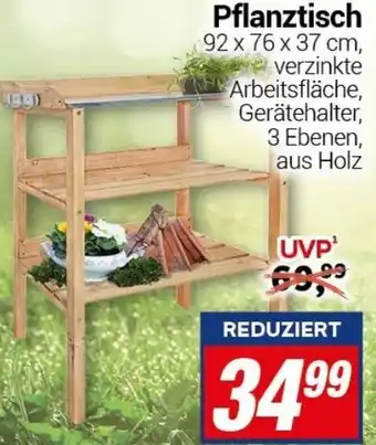 CENTERSHOP Pflanztisch 92 x 76 x 37 cm Angebot