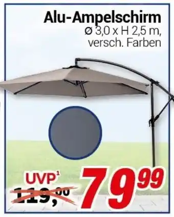 CENTERSHOP Alu-Ampelschirm Angebot