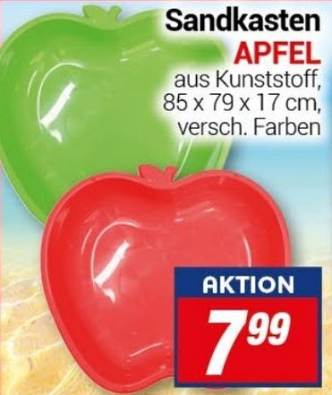 CENTERSHOP Sandkasten APFEL Angebot