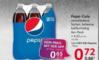 Selgros Pepsi-Cola verschiedene Sorten 1,5-I-PET-EW-Flasche Angebot