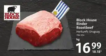 Selgros Block House Rinder Roastbeef kg Angebot