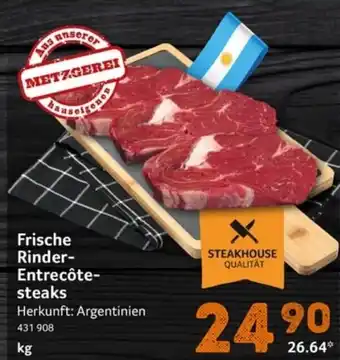 Selgros METZGEREI Frische Rinder-Entrecôtesteaks kg Angebot