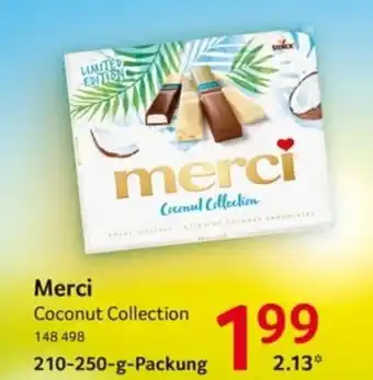 Selgros Storck Merci Coconut Collection 210-250-g-Packung Angebot