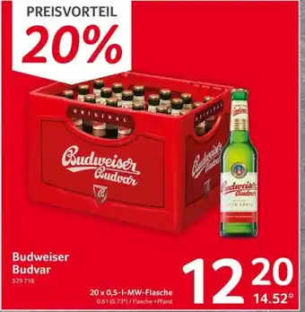 Selgros Budweiser Budvar 20 x 0,5-1-MW-Flasche Angebot