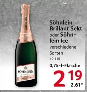 Selgros Söhnlein Brillant Sekt oder Söhnlein Ice 0,75-1-Flasche Angebot