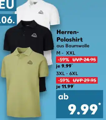 Kaufland Herren-Poloshirt aus Baumwolle 3XL - 6XL Angebot