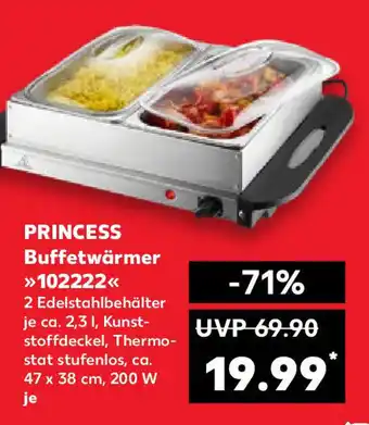 Kaufland PRINCESS Buffetwärmer >>102222<< ca. 47x38cm,200W Angebot