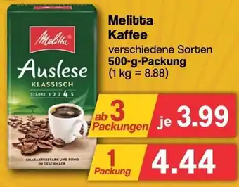 Famila Nord West Melitta Kaffee 500-g-Packung Angebot