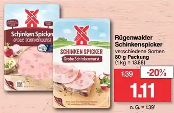 Famila Nord West Rügenwalder Schinkenspicker 80-g-Packung Angebot