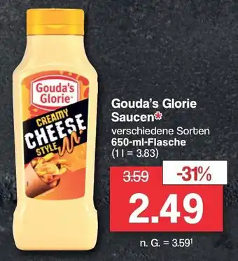 Famila Nord West Gouda's Glorie Saucen 650 ml Flasche Angebot