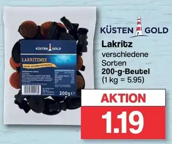 Famila Nord West KÜSTEN GOLD Lakritz 200 g Beutel Angebot