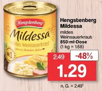 Famila Nord West Hengstenberg Mildessa 850 ml Dose Angebot