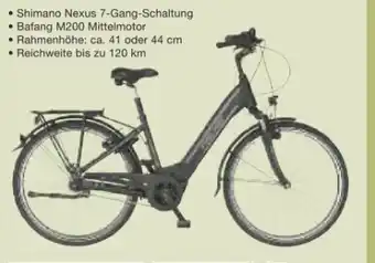 Netto Marken-Discount E-bike city cita 4.1i Angebot