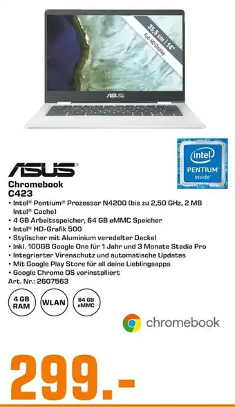 Saturn Asus Chromebook C423 Angebot