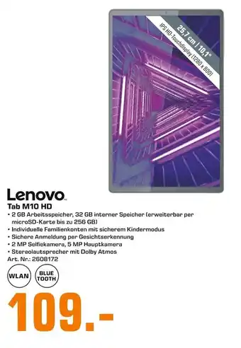 Saturn Lenovo Tab M10 HD Angebot