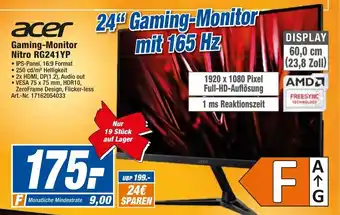 expert Techno Land Acer Gaming Monitor Nitro RG241YP Angebot