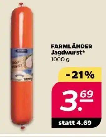 NETTO Farmländer Jagdwurst 1000g Angebot