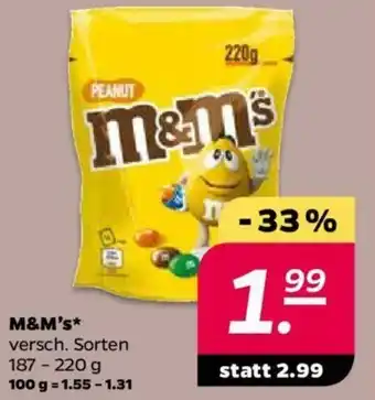 NETTO M&M's 187-220g Angebot