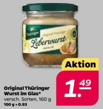 NETTO Original Thüringer Wurst im Glas 160g Angebot