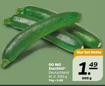 NETTO Go Bio Zucchini 500g Angebot